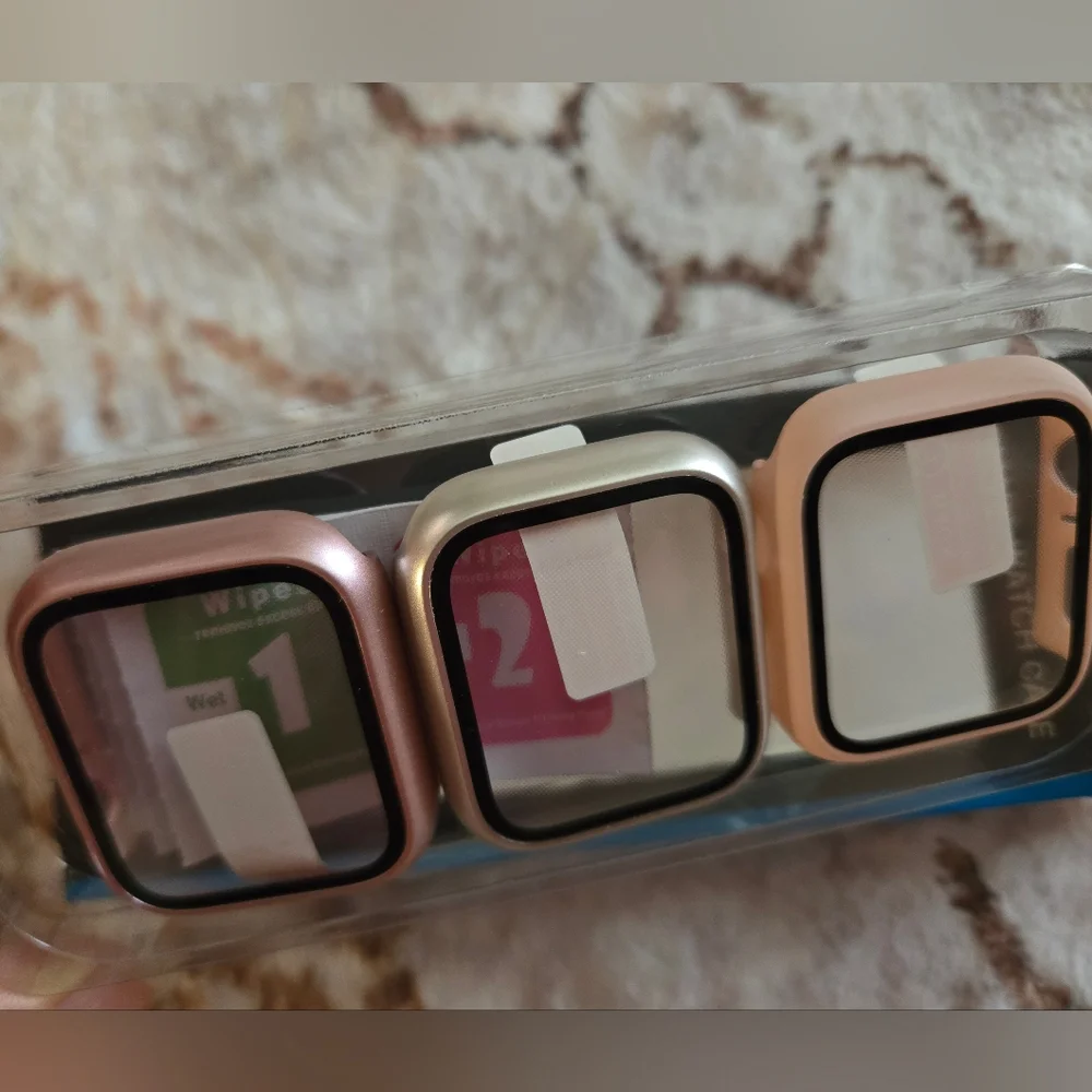3boxes of Smart Watch Case Set in Black and Rose Gold Set